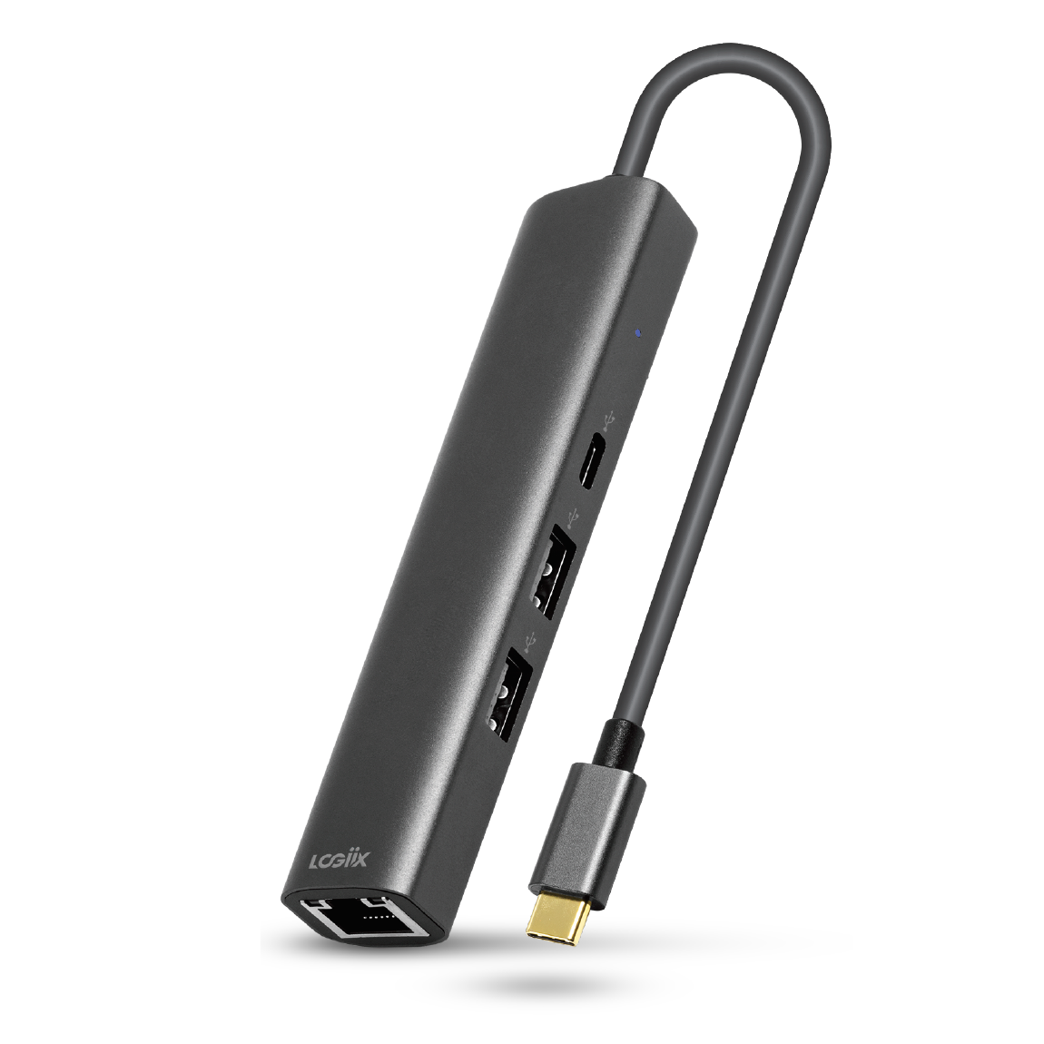 USB Type-C to Multiport Ethernet Slim Hub