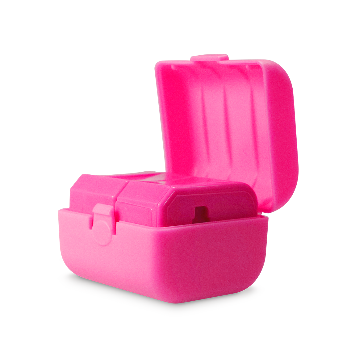 Three pieces of the universal travel adapter. This travel plug adapter is Pink. The World Traveler Travel Adapter is the perfect compact travel adapter to charge your tech on-the-go.