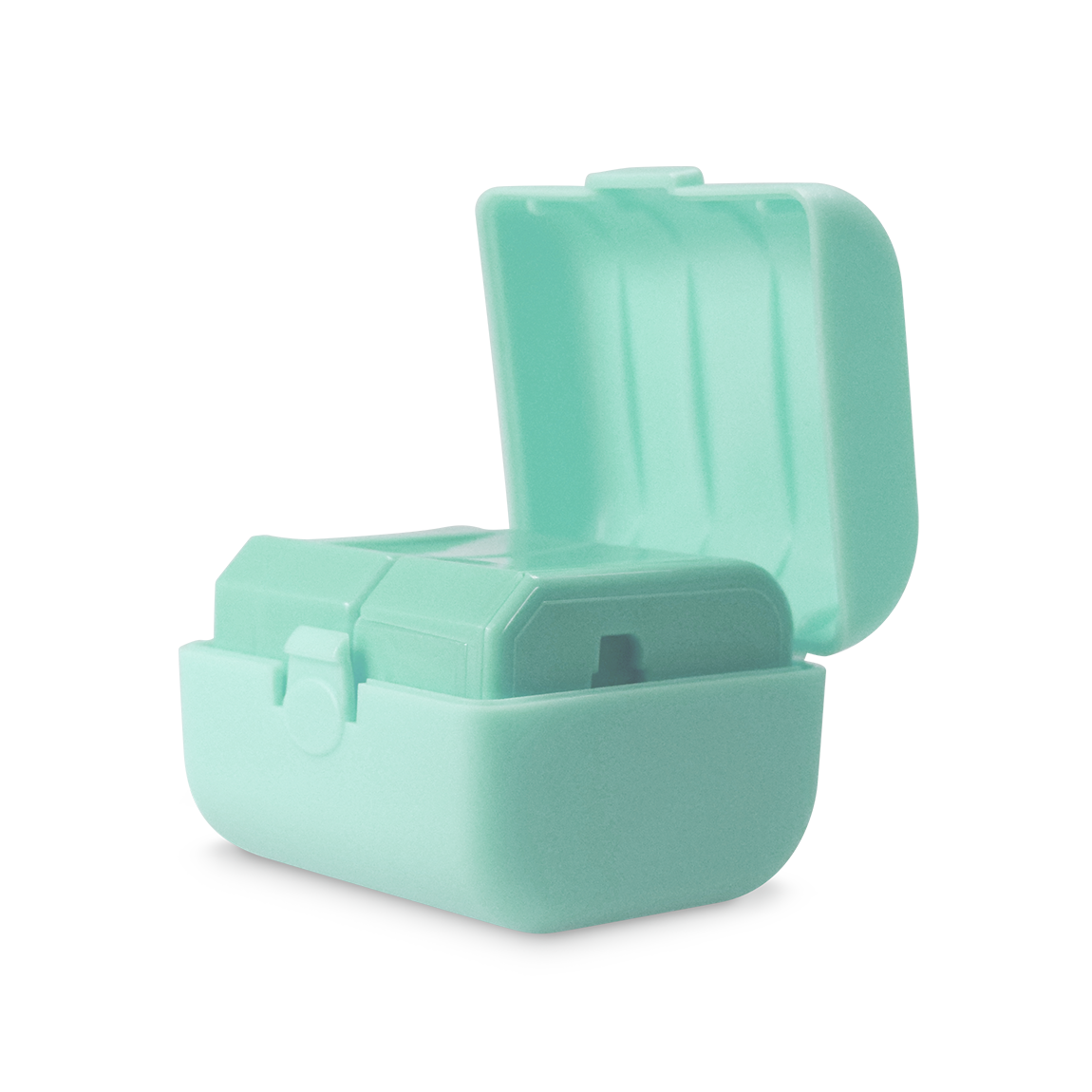 Three pieces of the universal travel adapter. This travel plug adapter is Mint. The World Traveler Travel Adapter is the perfect compact travel adapter to charge your tech on-the-go.