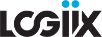 logiix logo black blue