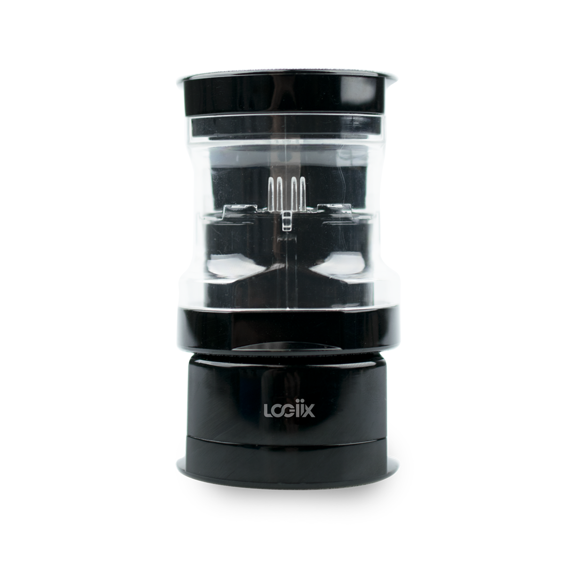 This is black travel adapter. This universal travel adapter features 3 individual power adapters for the US/Australia, Europe and Asia. This universal adapter clip together for easy transportation when traveling.