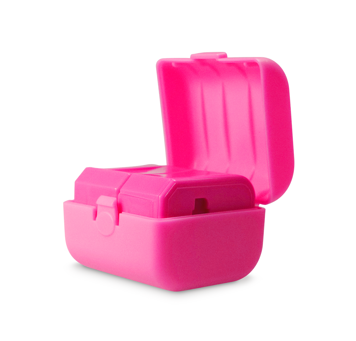 Three pieces of the universal travel adapter. This travel plug adapter is Pink. The World Traveler Travel Adapter is the perfect compact travel adapter to charge your tech on-the-go.