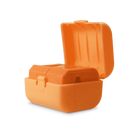 Three pieces of the universal travel adapter. This travel plug adapter is Orange. The World Traveler Travel Adapter is the perfect compact travel adapter to charge your tech on-the-go.