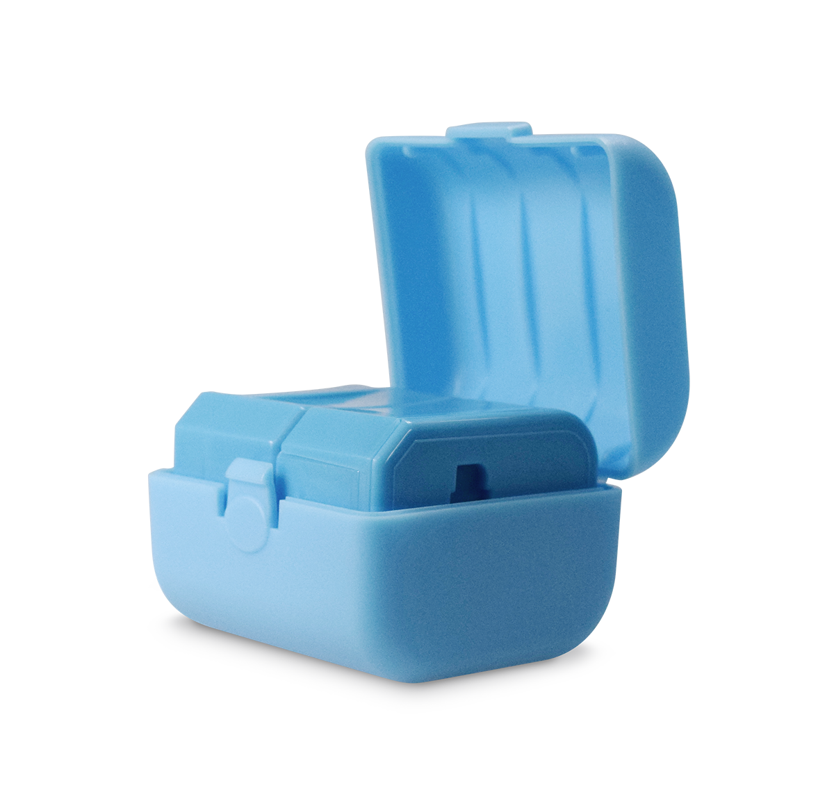 Three pieces of the universal travel adapter. This travel plug adapter is Blue. The World Traveler Travel Adapter is the perfect compact travel adapter to charge your tech on-the-go.