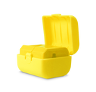 Three pieces of the universal travel adapter. This travel plug adapter is Yellow. The World Traveler Travel Adapter is the perfect compact travel adapter to charge your tech on-the-go.